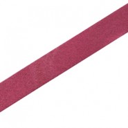 DQ Lederband flach 10mm Ruby rot